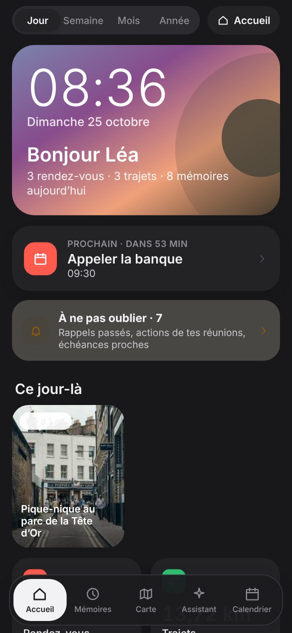 Ma journée en mode sombre